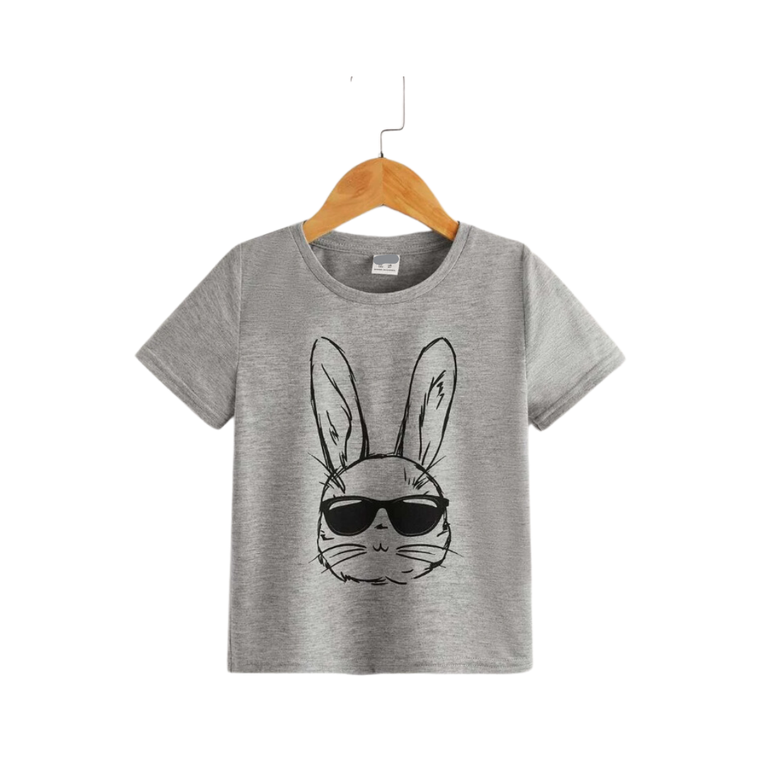 👕 Polera Infantil “Bunny Cool” – Estilo Relajado y Divertido