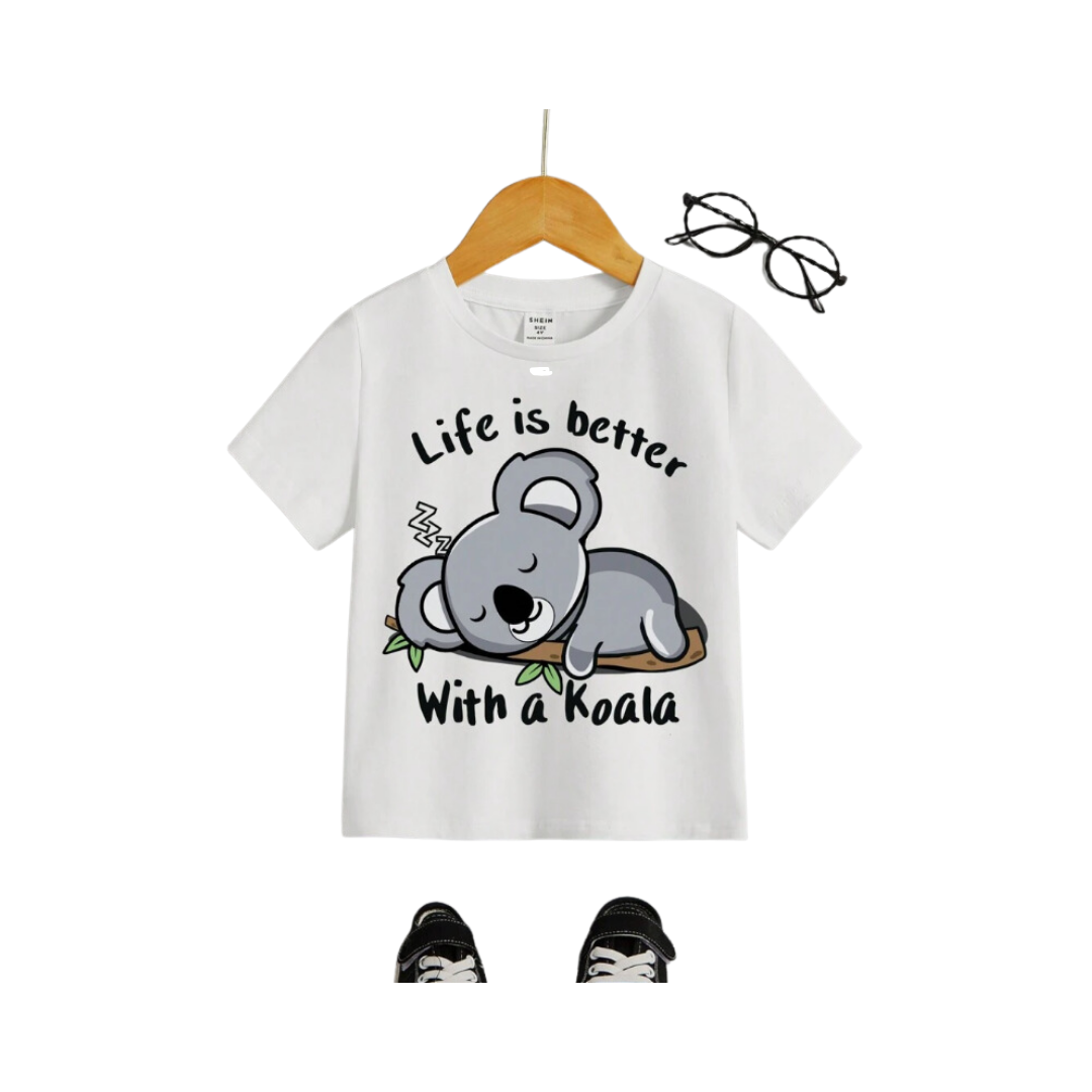 🐨 Polera Infantil "Life is Better with a Koala"