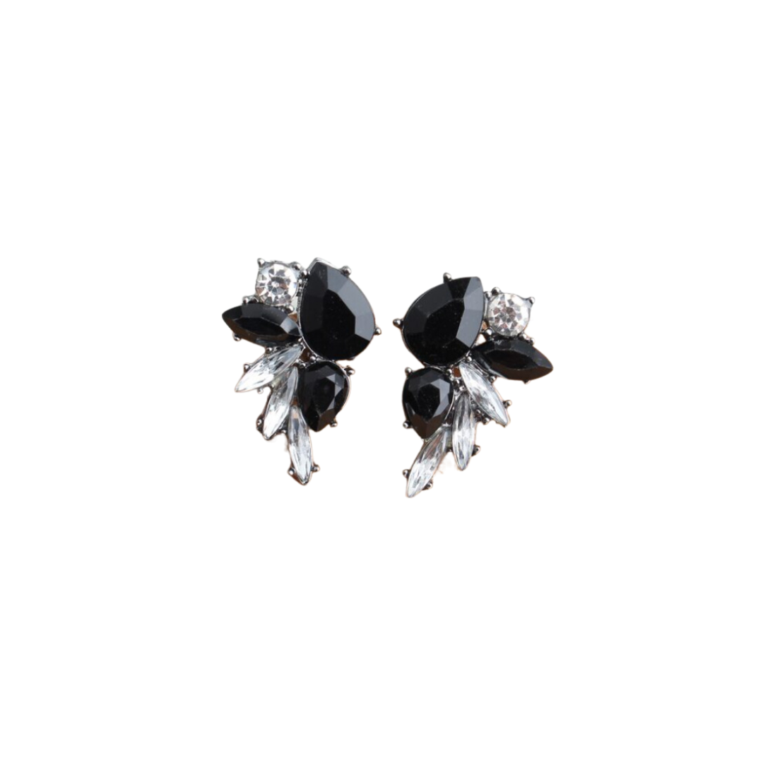 Pendientes Elegantes Blanco y Negro