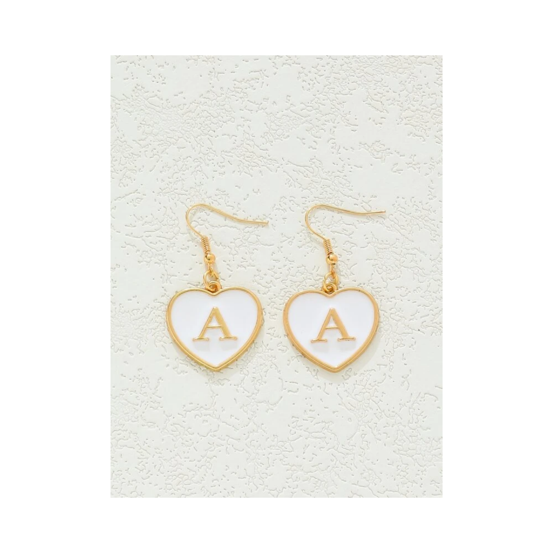 Pendientes de Corazón con Inicial