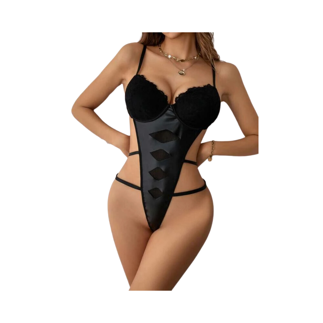 Body Sexy con Detalles en Encaje y Transparencias