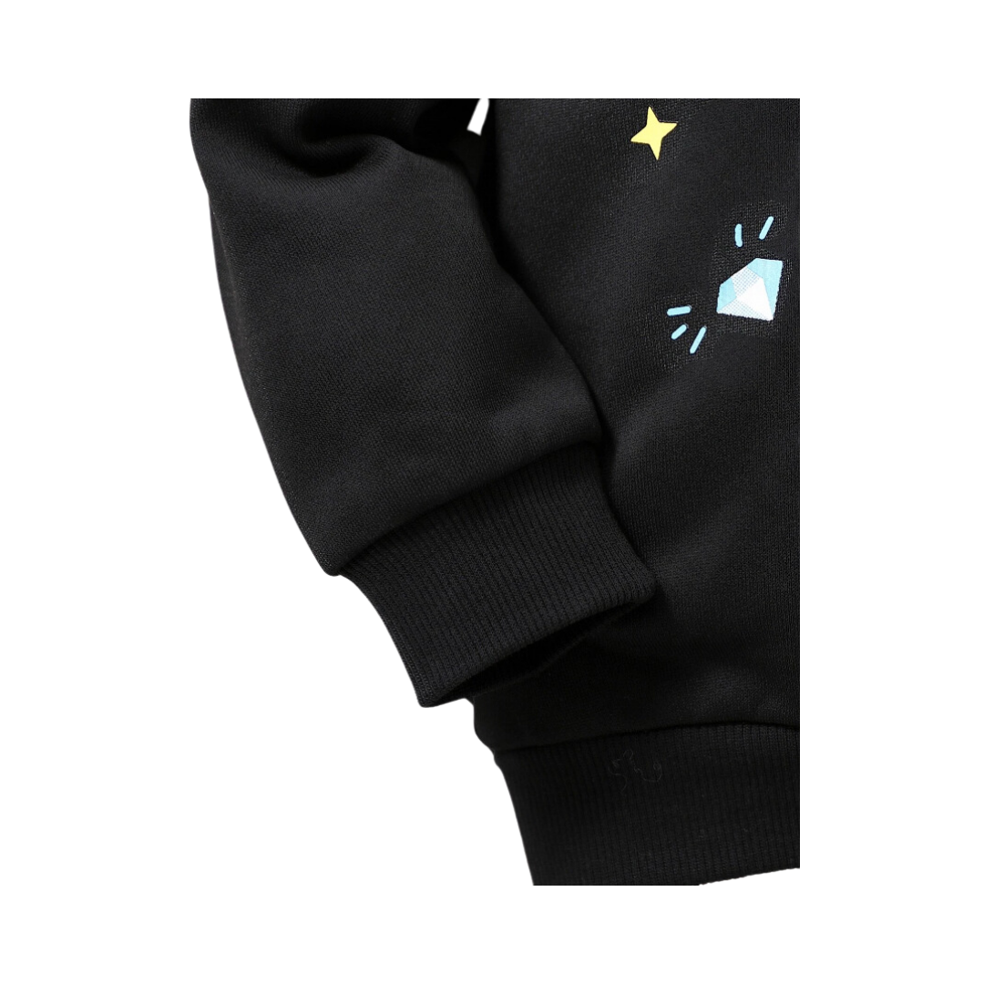 Sudadera Infantil Unicornio - Negro