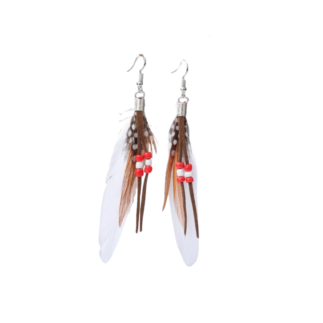 ✨ Pendientes Boho de Plumas – ¡Estilo Natural y Vibrante! ✨
