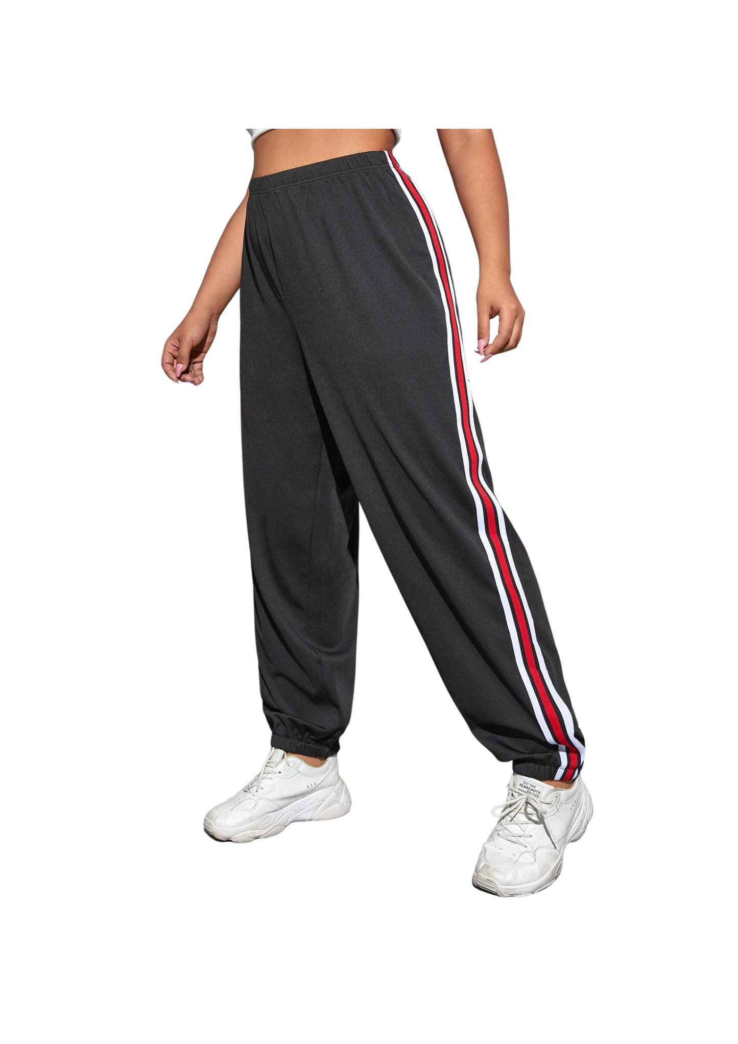 Pantalones Jogger con Estampado de Rayas