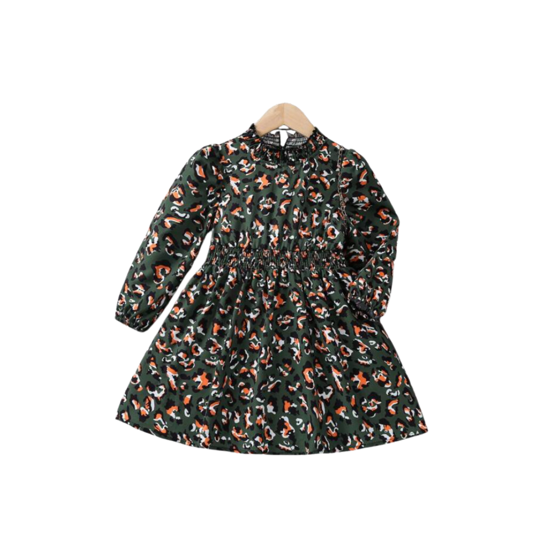 Vestido Bohemio Infantil con Estampado Integral