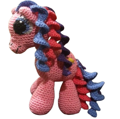 🦄 Pony Arcoíris de Fantasía – Amigurumi Hecho a Mano