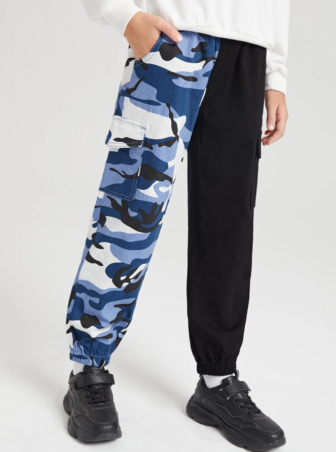 Pantalón Camuflaje de Mezclilla para Niños