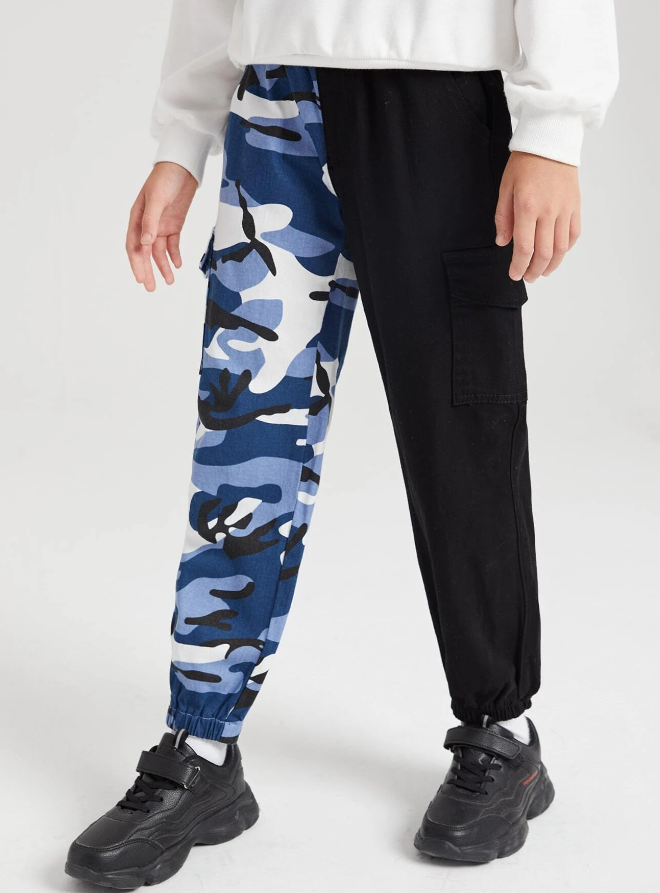 Pantalón Camuflaje de Mezclilla para Niños