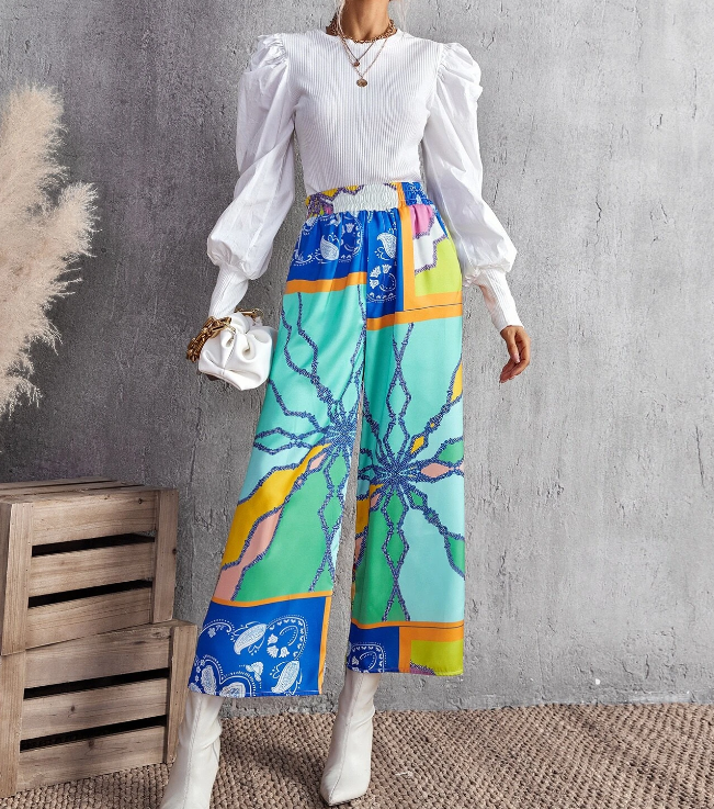 Pantalones Bohemios de Pierna Ancha