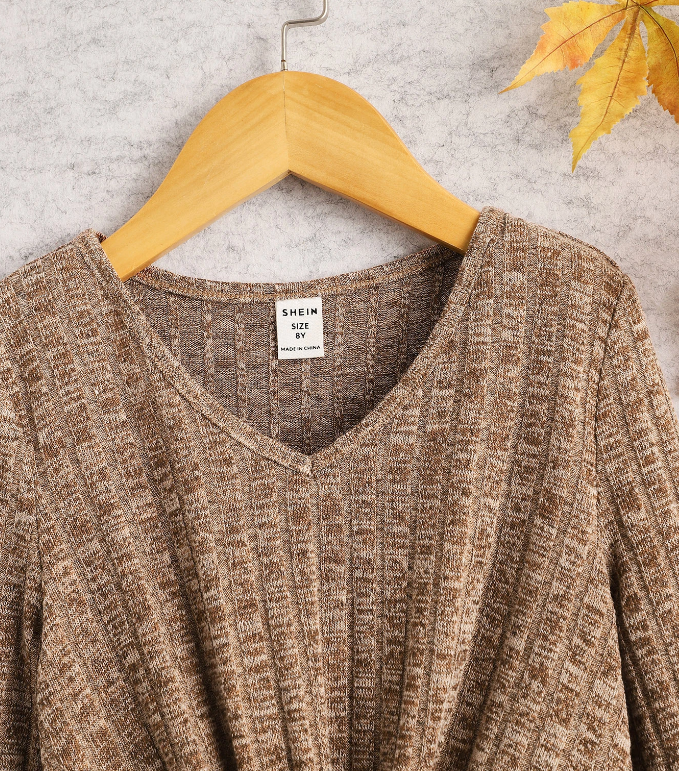 Top Casual con Pliegues - Caqui