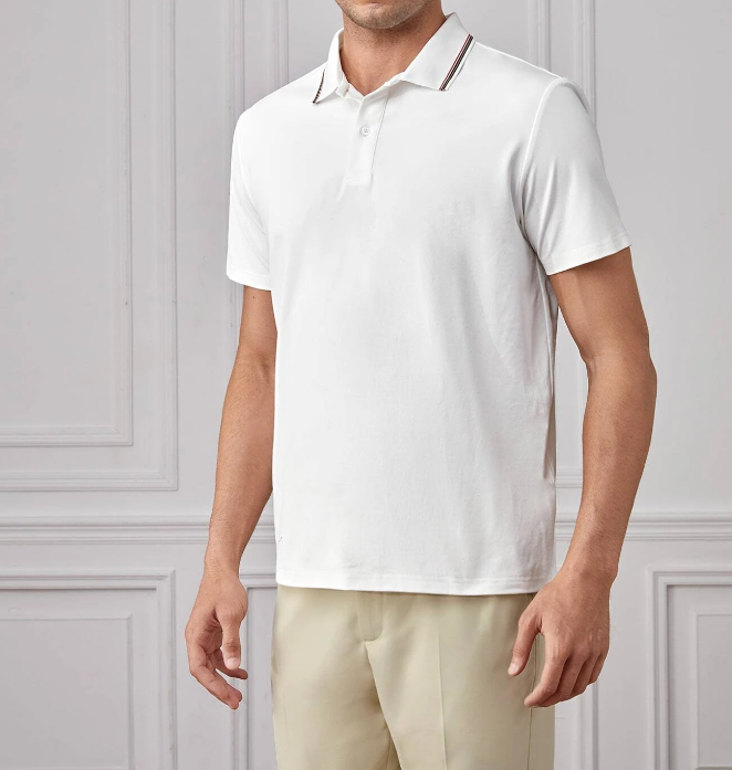 Polo Blanco Casual para Hombre