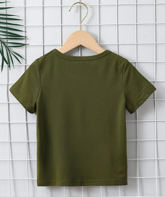 Camiseta Verde Militar "Los Angeles"