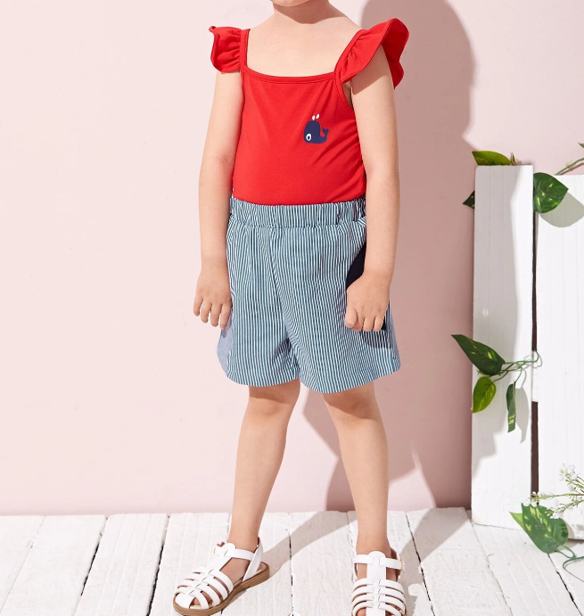 Bermuda Casual de Rayas para Niños