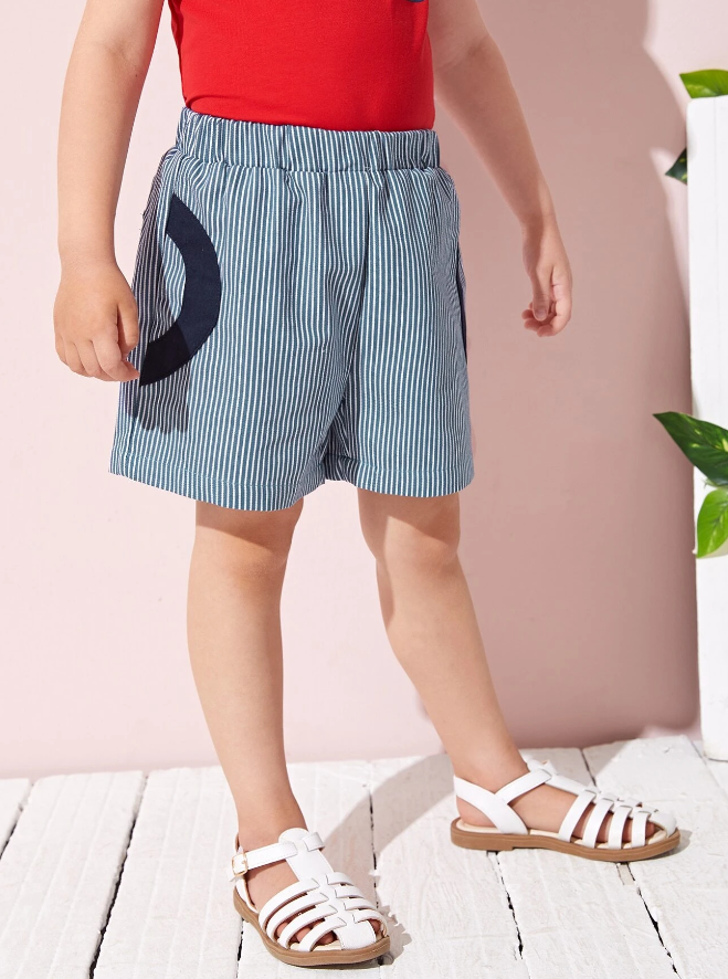 Bermuda Casual de Rayas para Niños