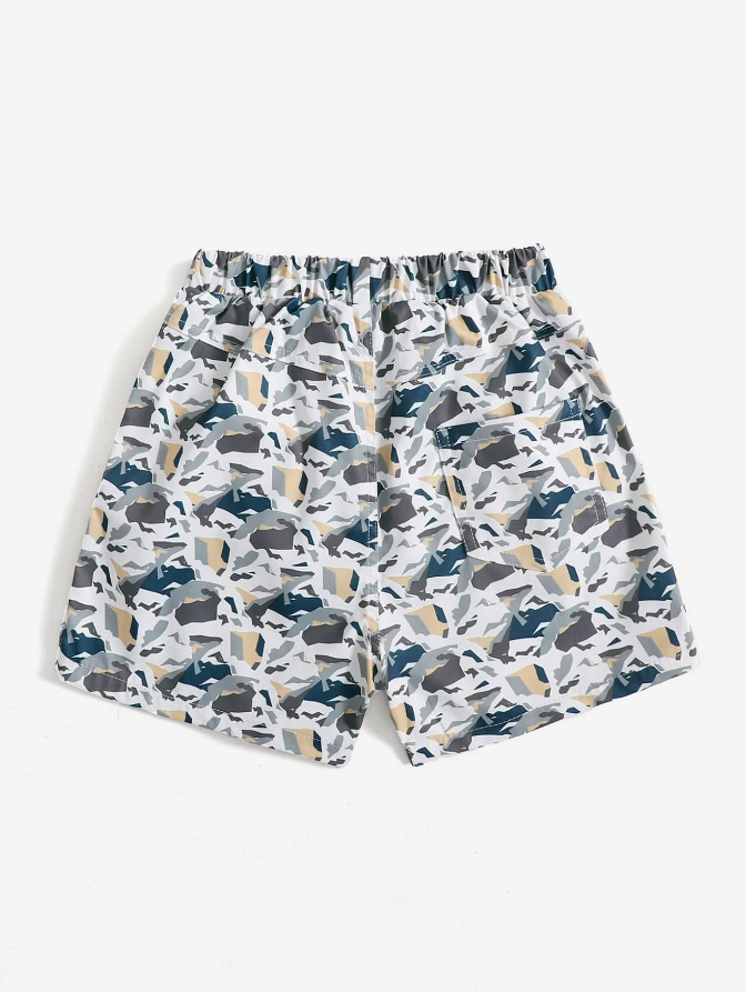 Short de Camuflaje Casual para Niños