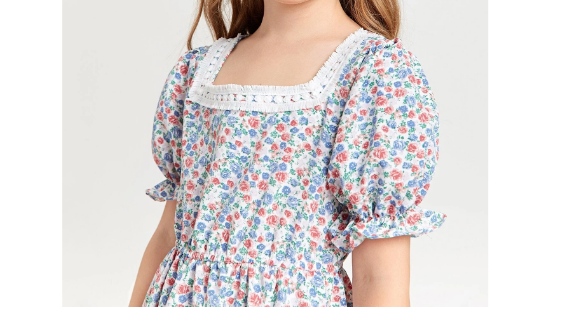 Vestido Dulce Floral de Margaritas para Niñas