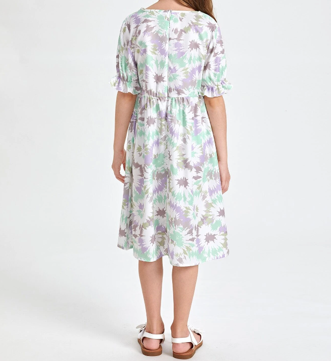 Vestido Bohemio Tie-Dye para Niñas