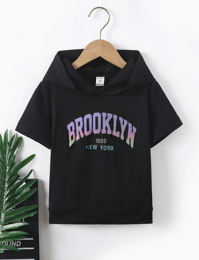 Sudadera con Capucha y Estampado "Brooklyn"