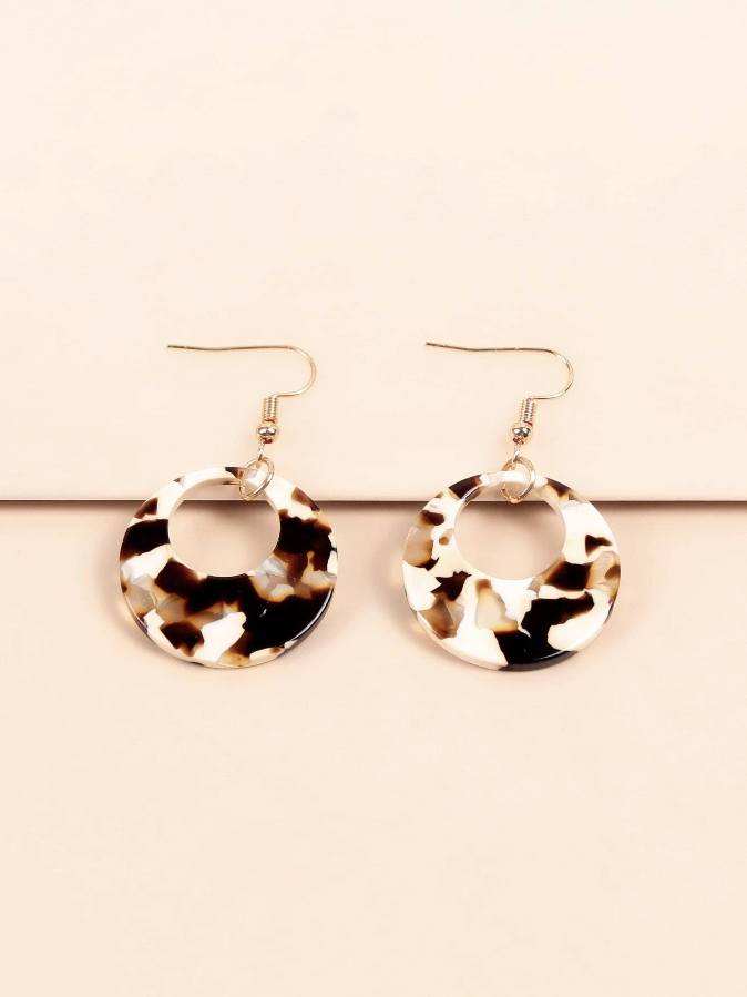 Pendientes de Aro Multicolor - Leopardo