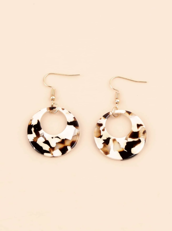 Pendientes de Aro Multicolor - Leopardo