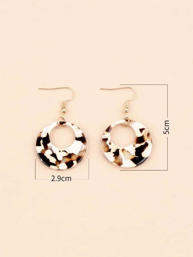 Pendientes de Aro Multicolor - Leopardo