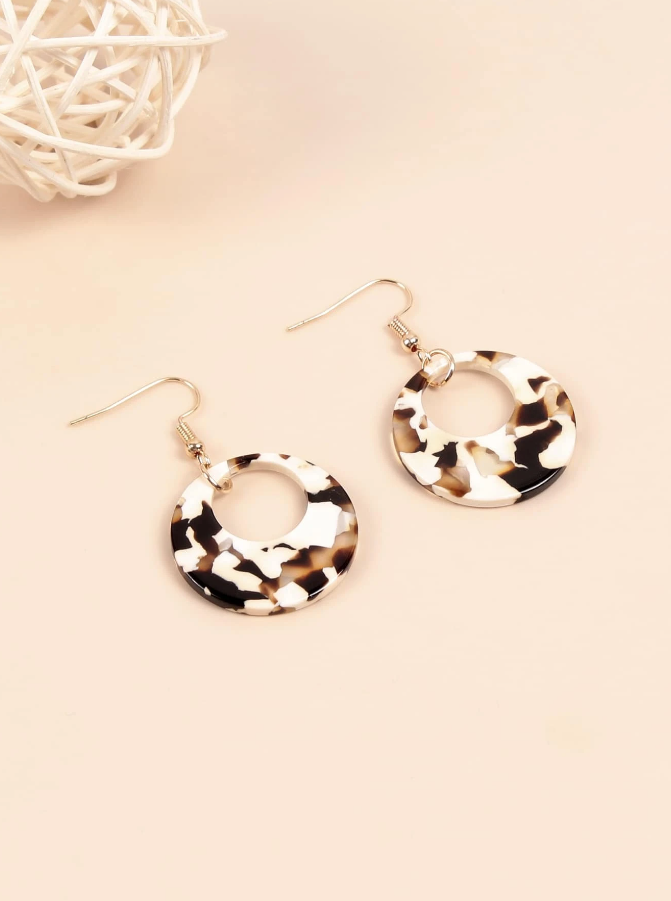 Pendientes de Aro Multicolor - Leopardo