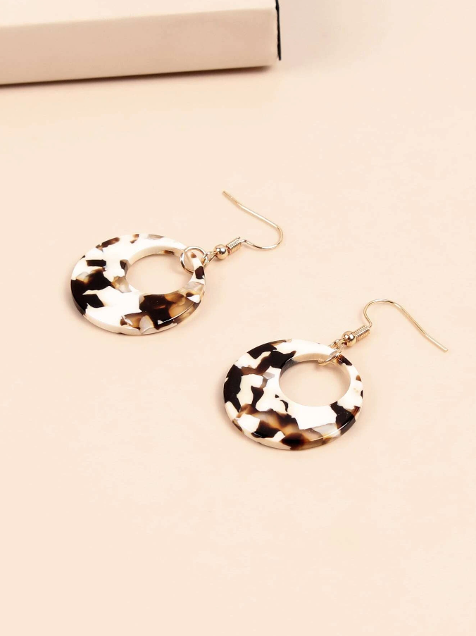 Pendientes de Aro Multicolor - Leopardo