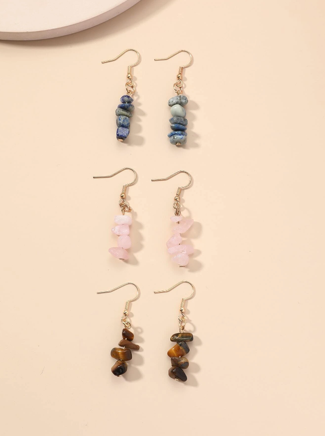 Pendientes Geométricos de Piedra