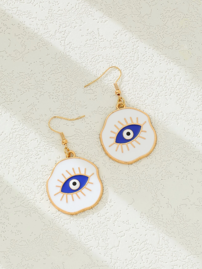 Pendientes con Diseño de Ojo Protector