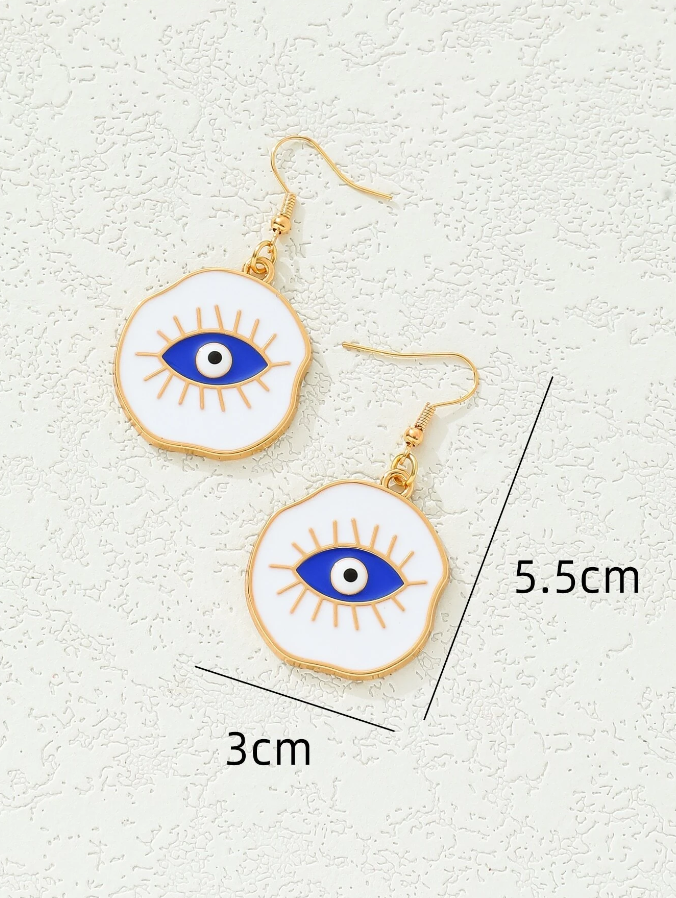 Pendientes con Diseño de Ojo Protector