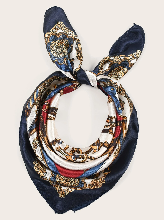 Pañuelo Elegante con Estampado Multicolor