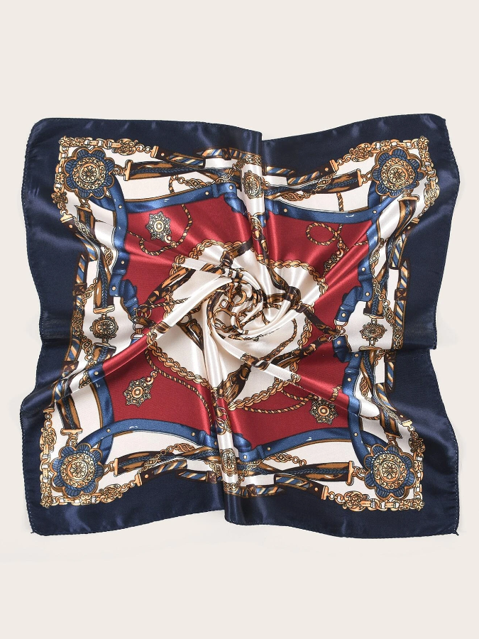 Pañuelo Elegante con Estampado Multicolor
