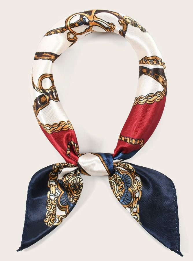 Pañuelo Elegante con Estampado Multicolor