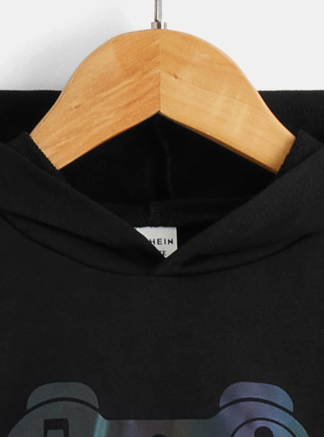 Sudadera Infantil con Capucha y Estampado de Controlador de Videojuegos