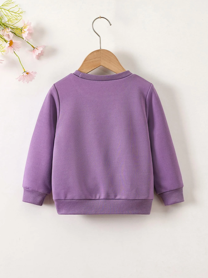 Sudadera Infantil con Estampado de Unicornio y Texto "Princess"