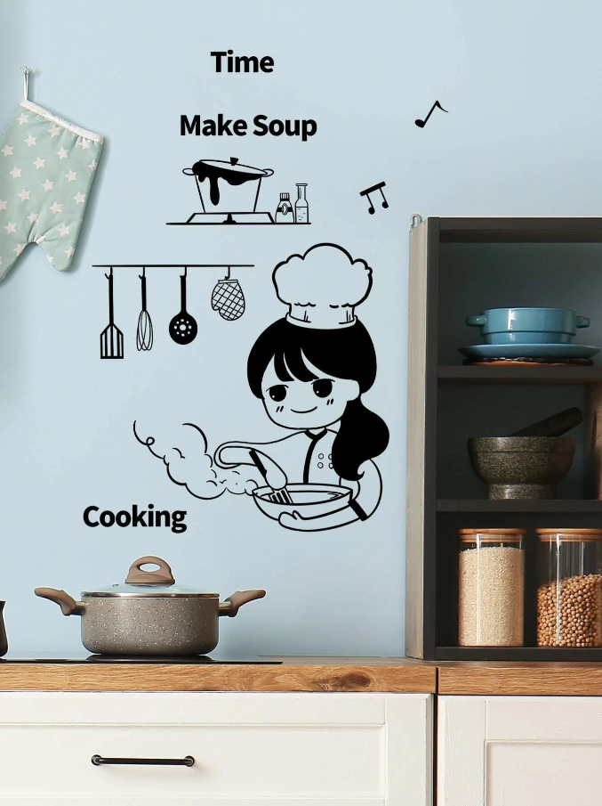 Pegatina Decorativa de Cocina "Cooking Time"