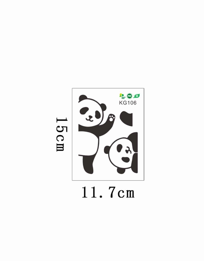 Adhesivo Decorativo "Osos Panda"
