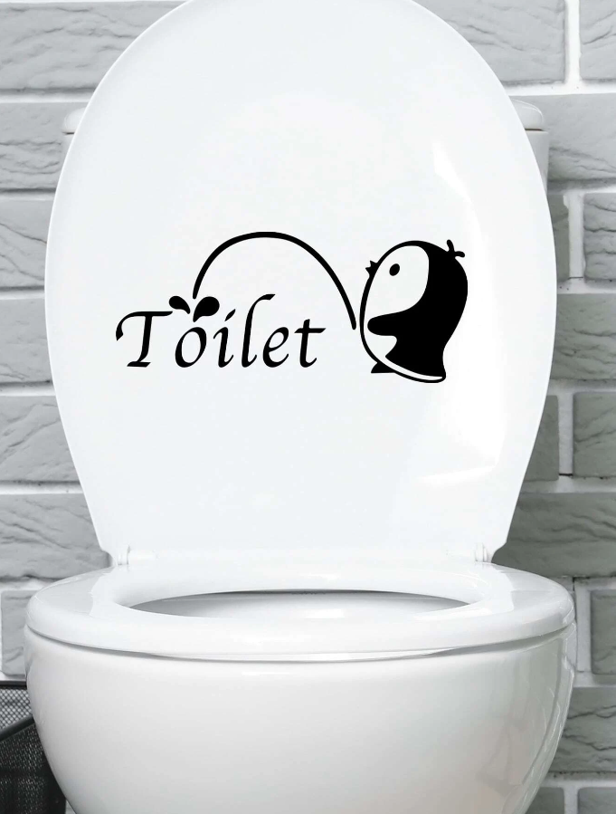 Adhesivo Decorativo para Tapa de Inodoro