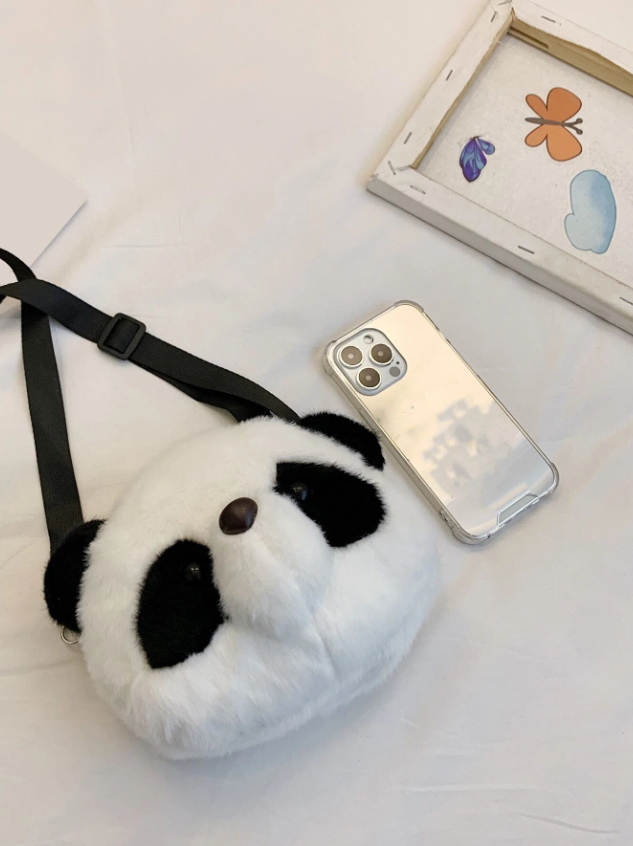 Bolso Mini de Panda Estilo Preppy
