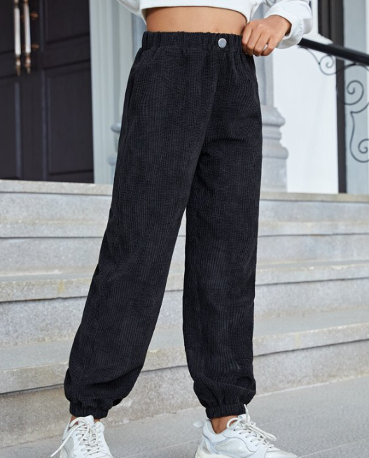 Pantalón Casual Talle Alto - Negro