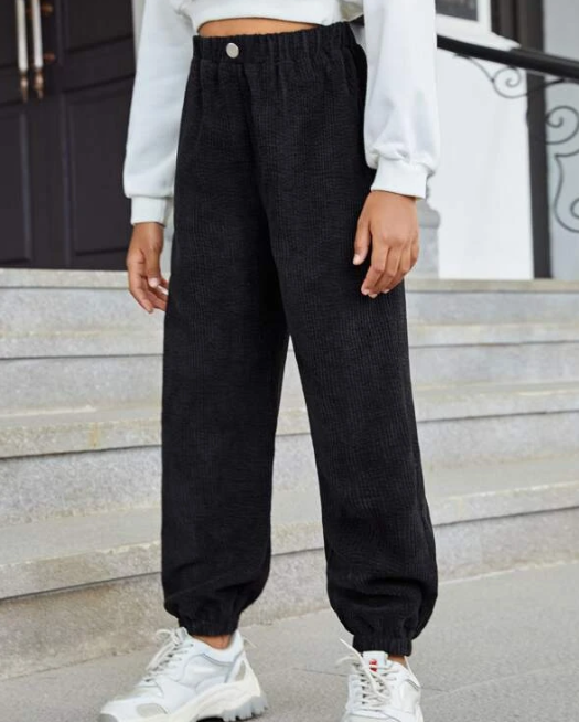 Pantalón Casual Talle Alto - Negro