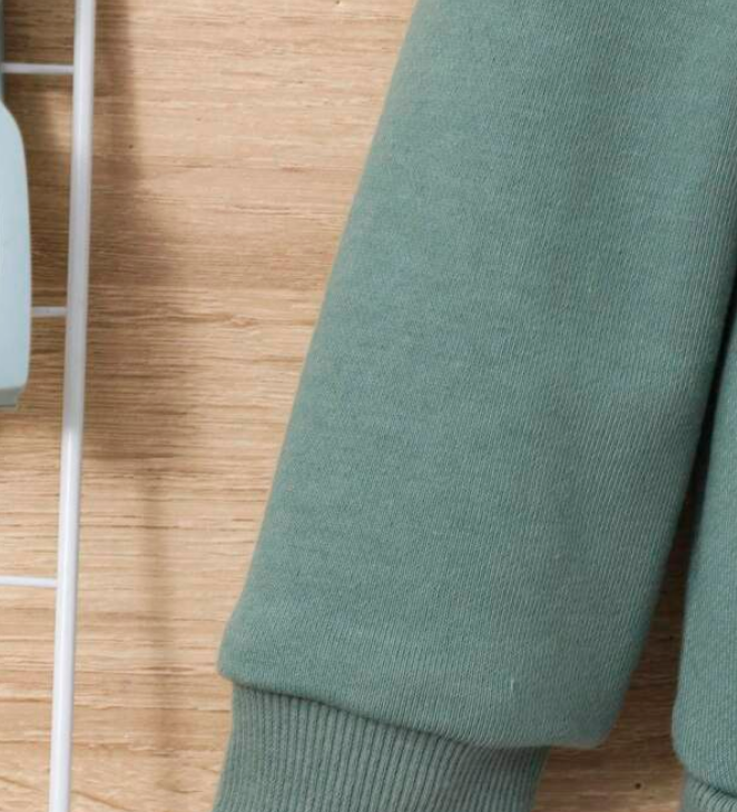 Sudadera Verde Menta con Capucha para Niños