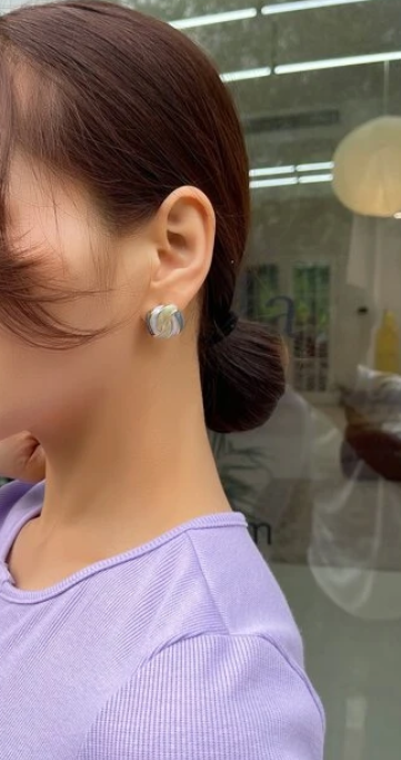 Pendientes de Textura Turquesa
