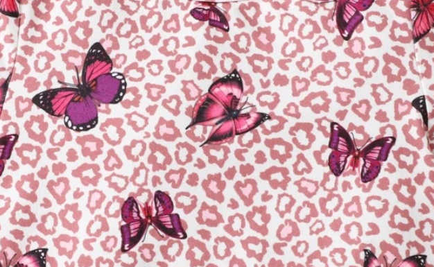 Vestido Infantil de Mariposas - Multicolor