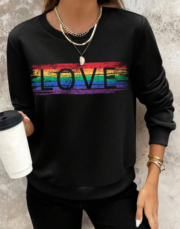Sudadera con Estampado "LOVE"