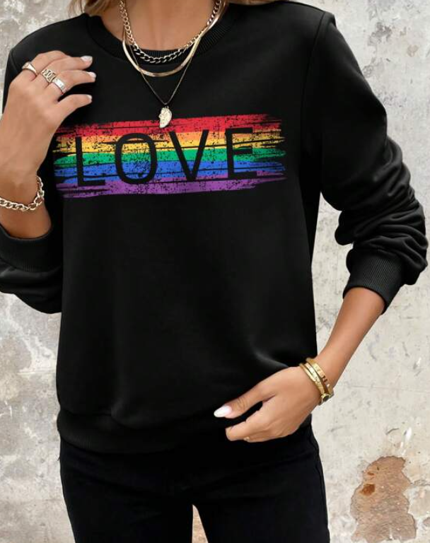 Sudadera con Estampado "LOVE"