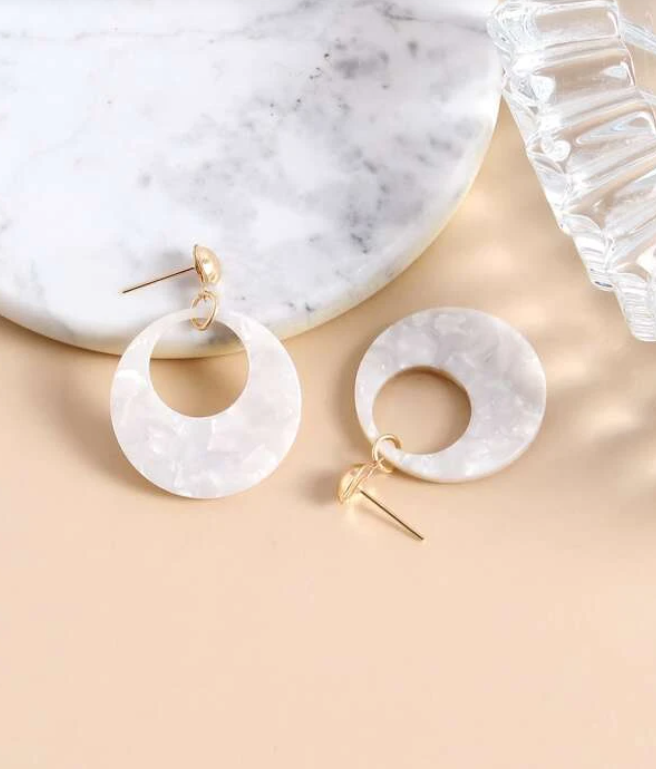 Pendientes de Círculo Texturizados en Dos Estilos