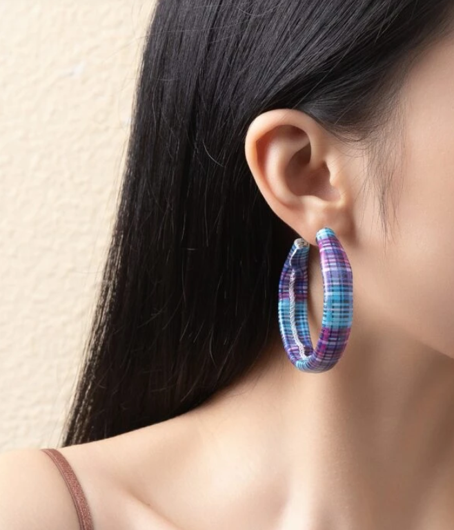 Aros con Estampado Multicolor