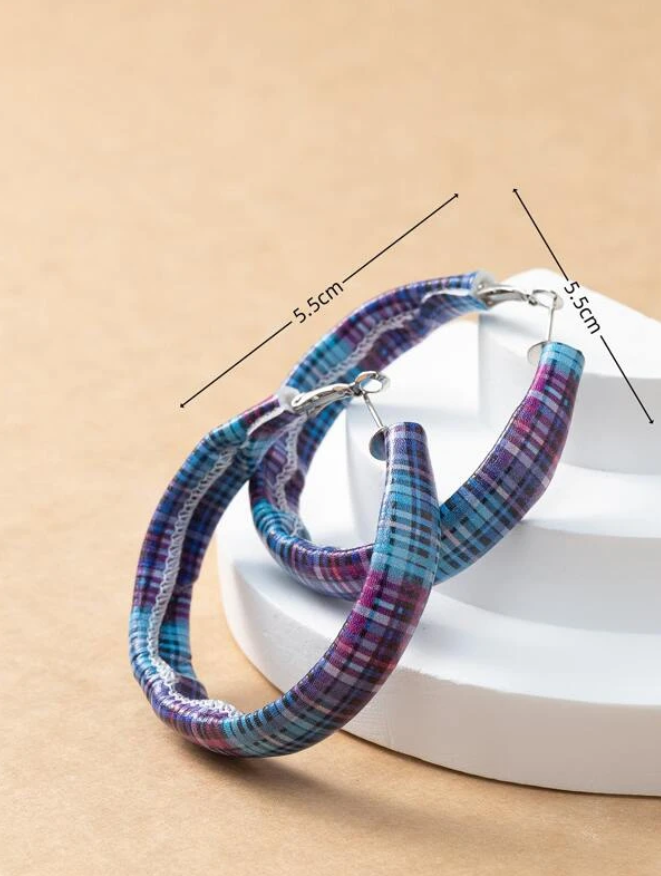 Aros con Estampado Multicolor