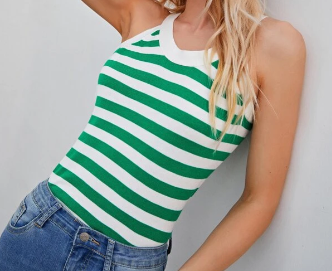 Top Casual a Rayas Multicolor